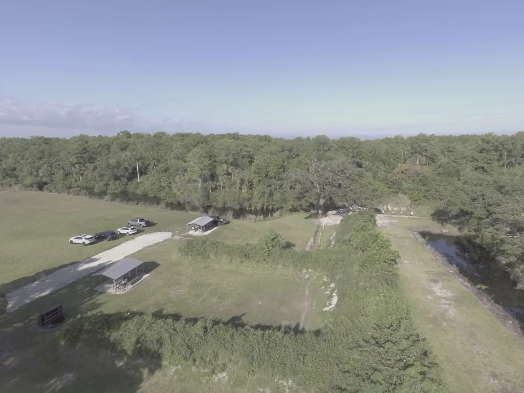 Aerial view of the range grounds